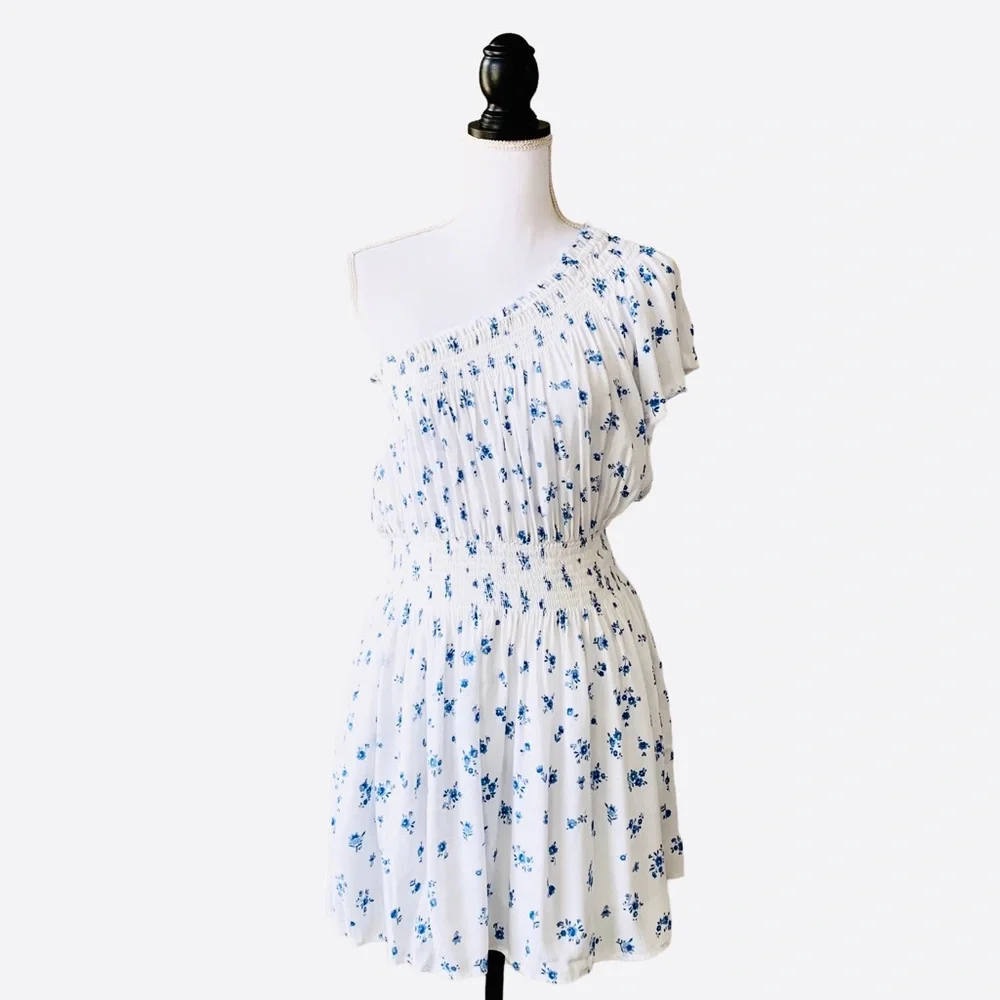 SKYLAR+MADISON ONE SHOULDER FLORAL MINI DRESS - Picture 9 of 15